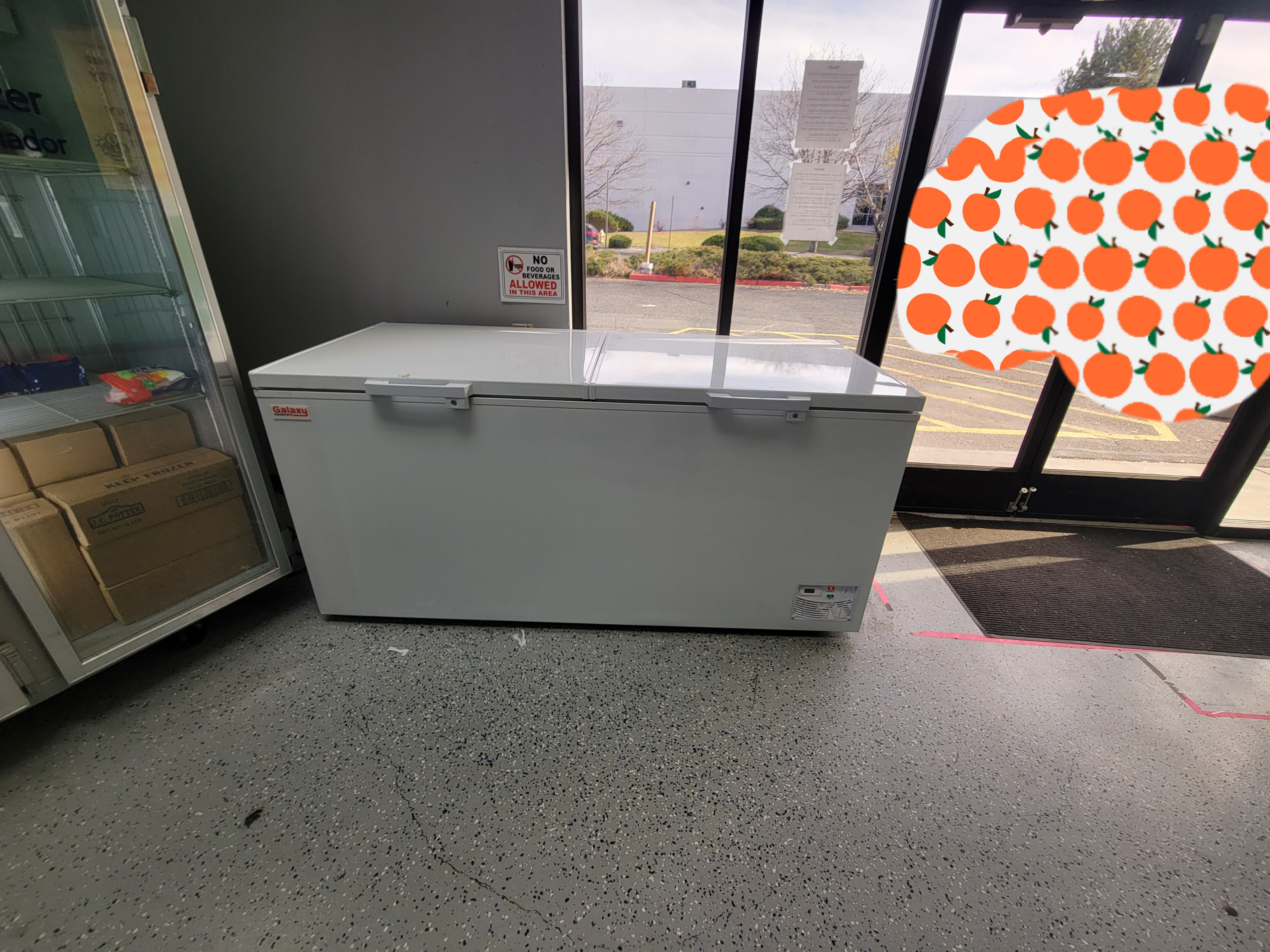 Chest freezer.